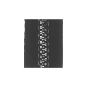 #10 Black, YKK Vislon Zipper Chain Tape with Black Plastic Teeth, #10V-BLK