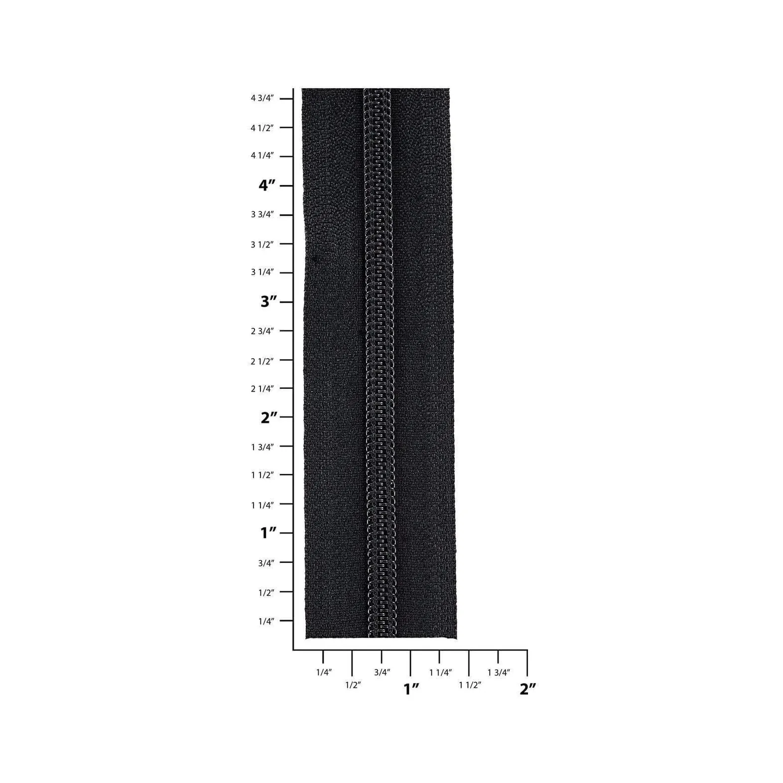 #5 Black, YKK Coil Zipper Tape, Nylon, #5CN-BLK