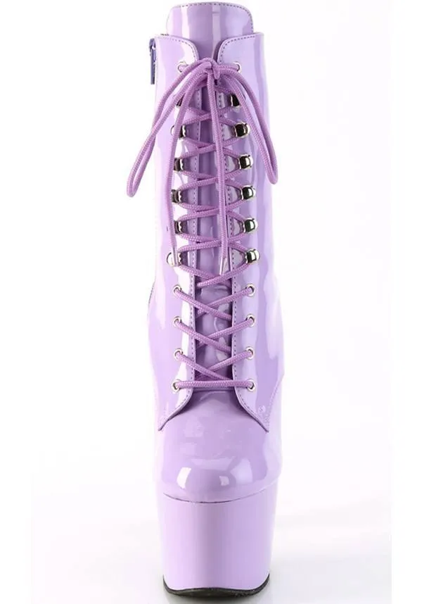 ADORE-1020 [Lavender Patent] | PLATFORM BOOTS [PREORDER]