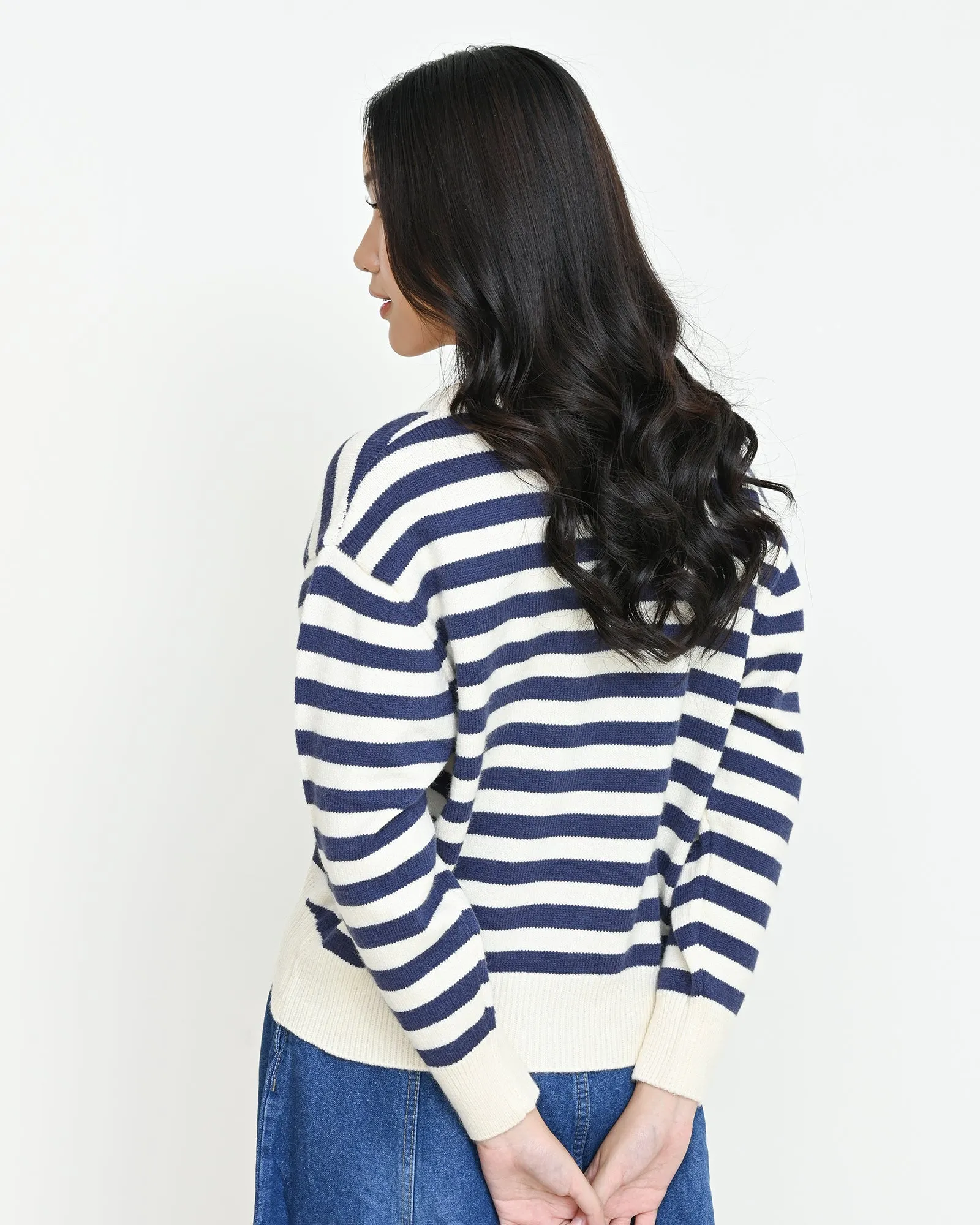 AMELIA STRIPPED CARDIGAN