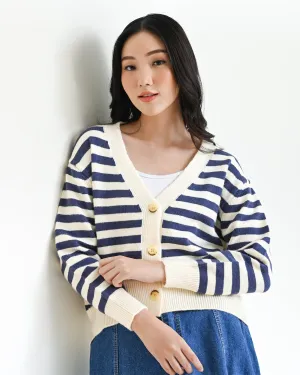 AMELIA STRIPPED CARDIGAN