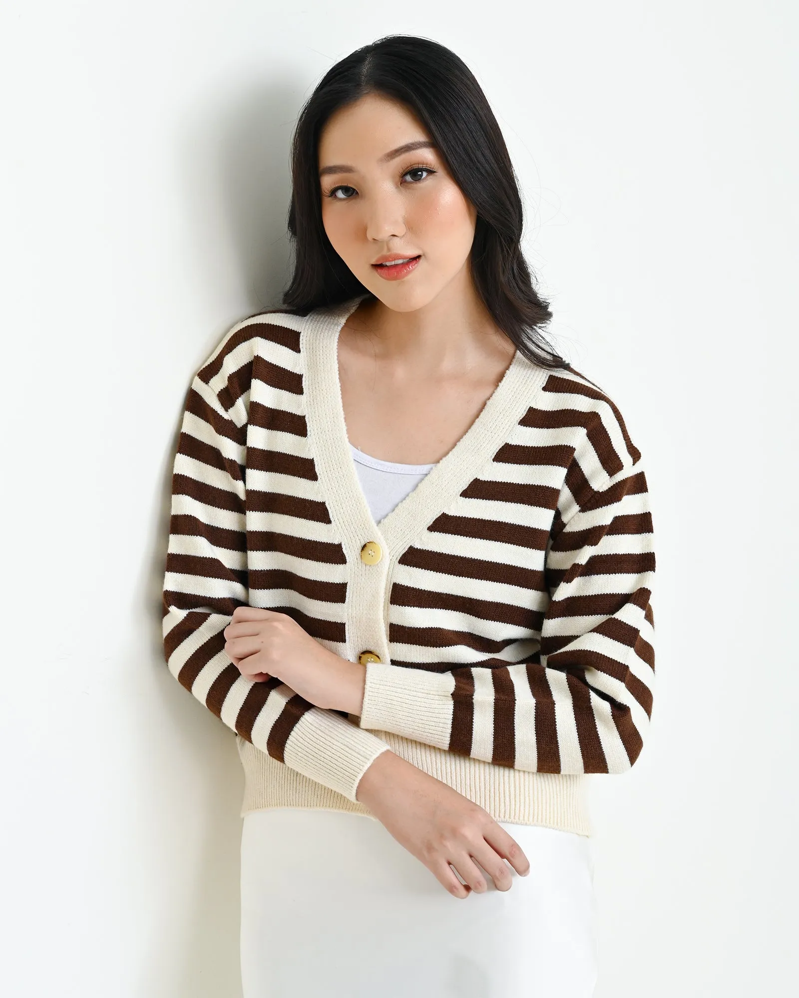 AMELIA STRIPPED CARDIGAN