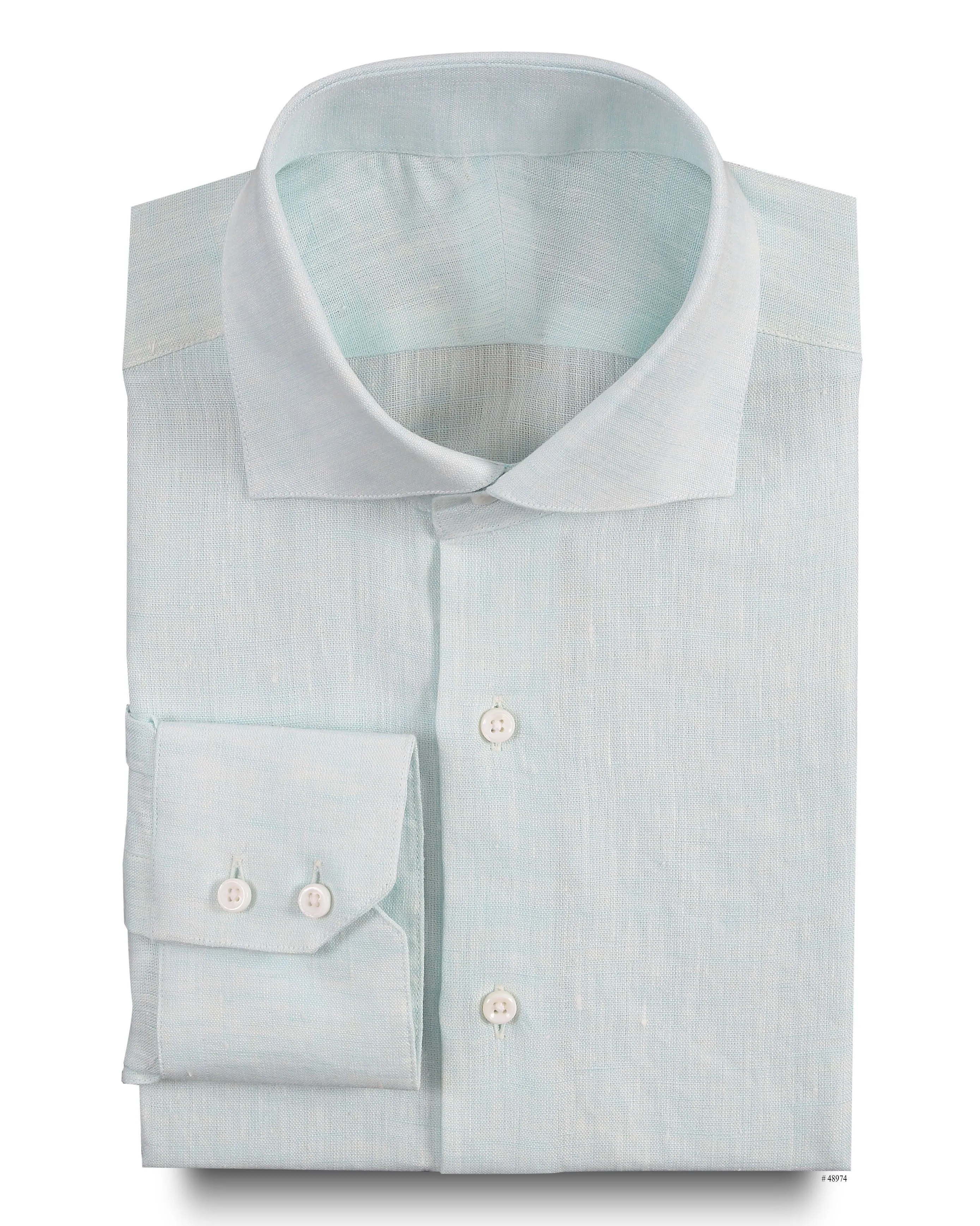 Aqua Chambray Linen