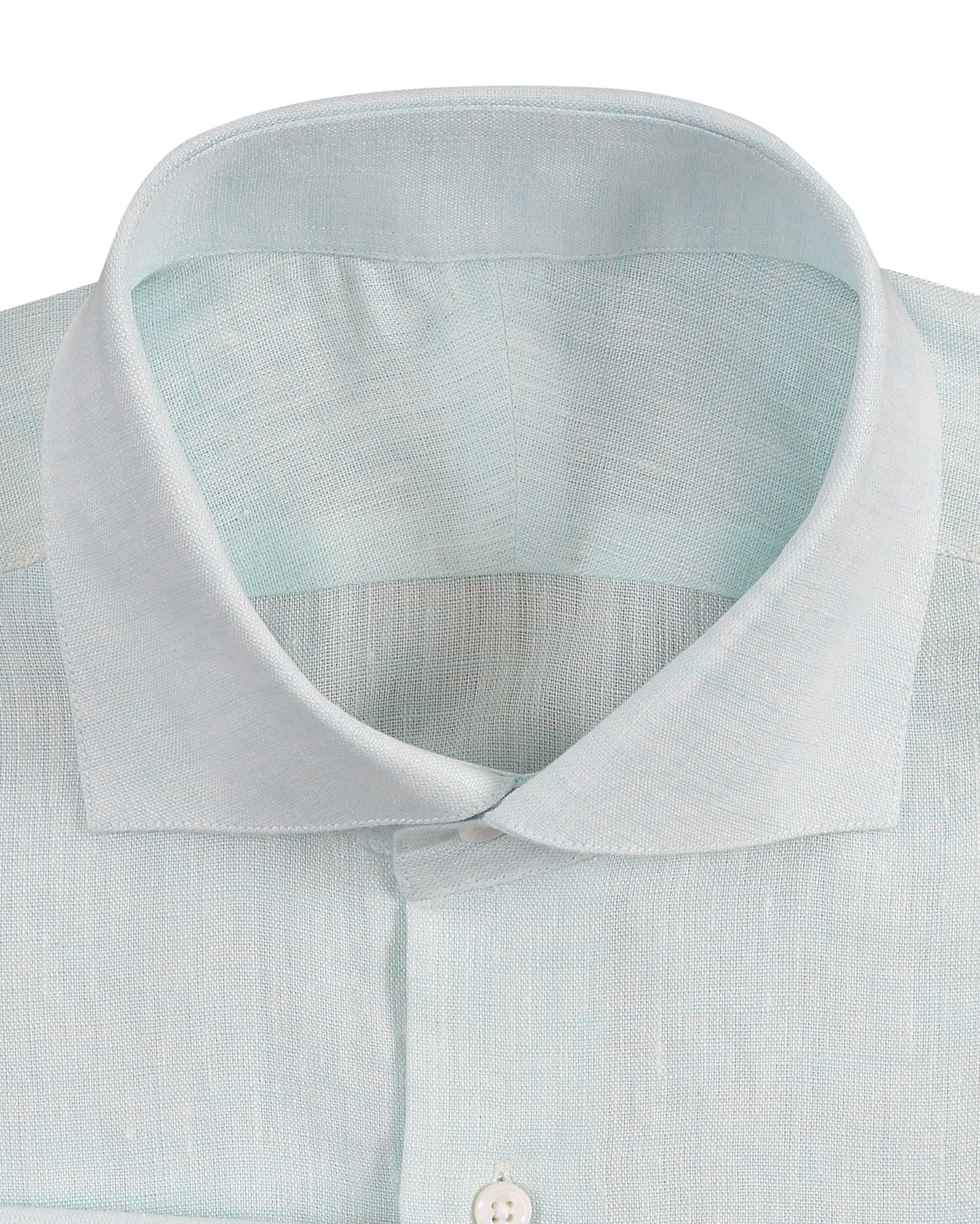 Aqua Chambray Linen