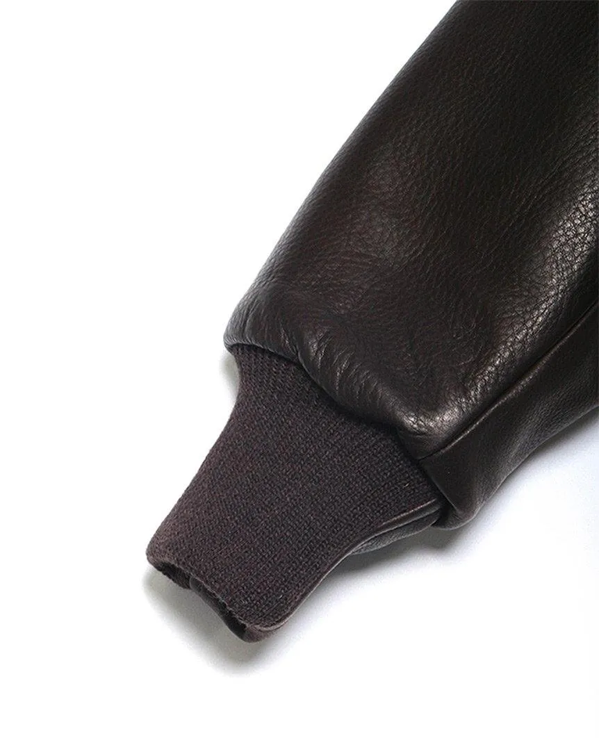 Baseball Shawl Leather Brown