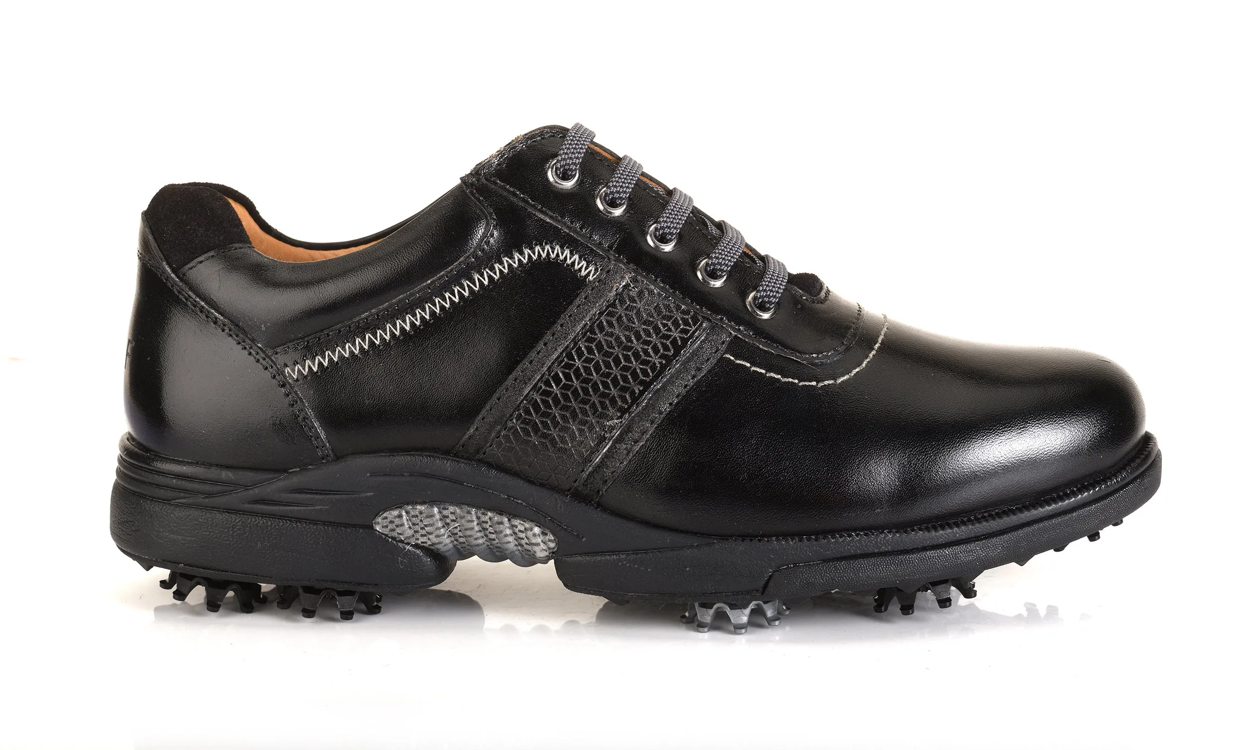 Berlin Full Black Golf Shoes