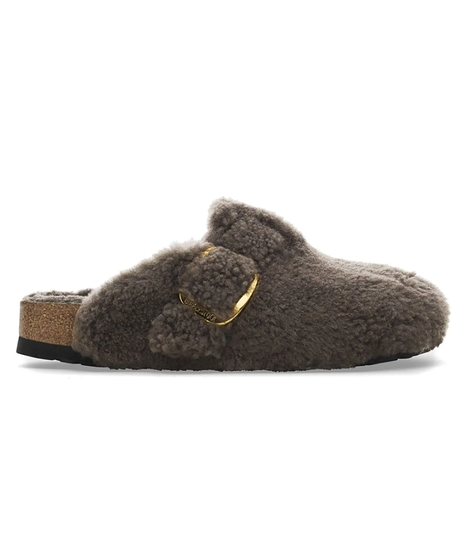 Birkenstock Boston Teddy Concrete - Narrow Fit