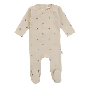 Bondoux Wrap Bird Print Footie