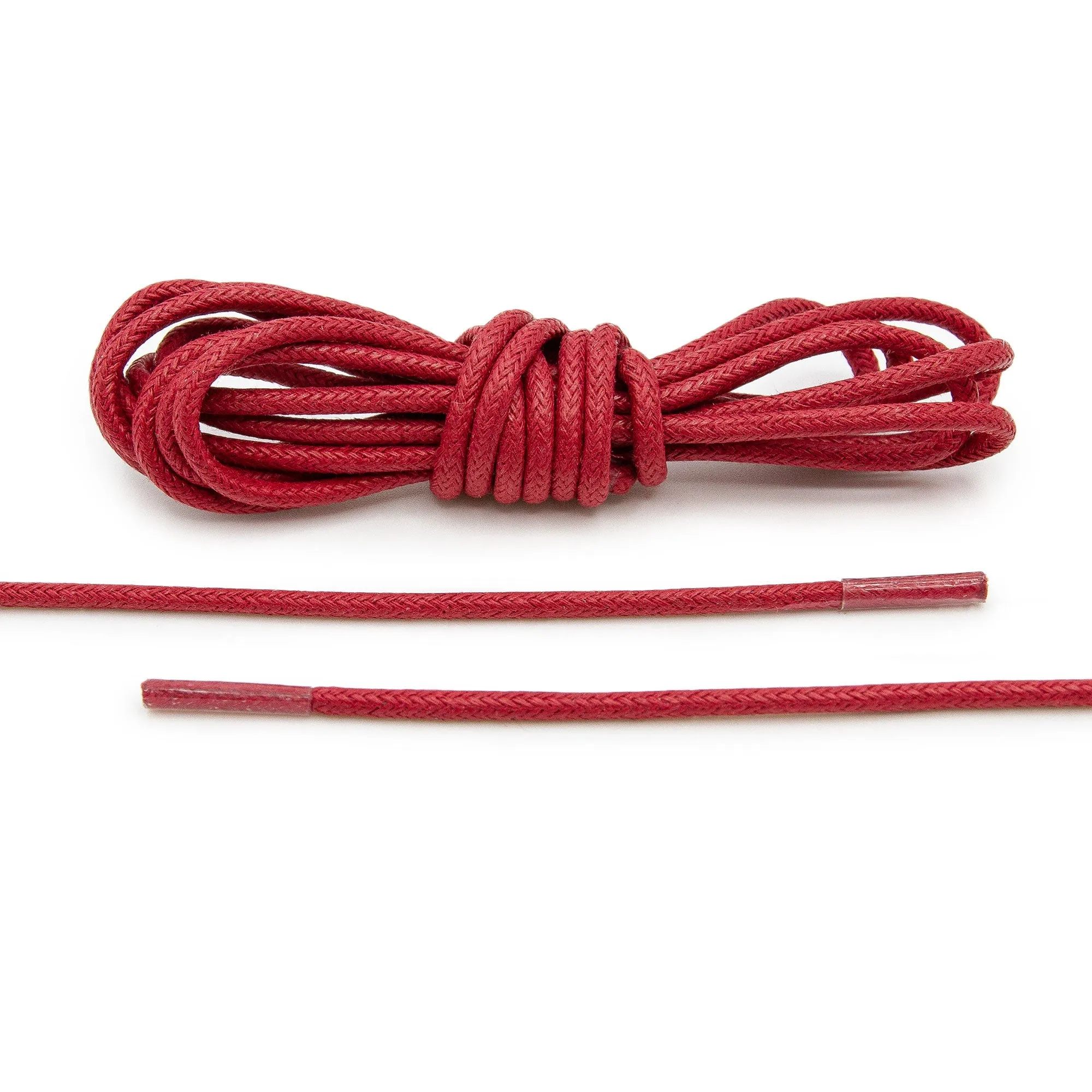 Burgundy Waxed Dress Shoelaces