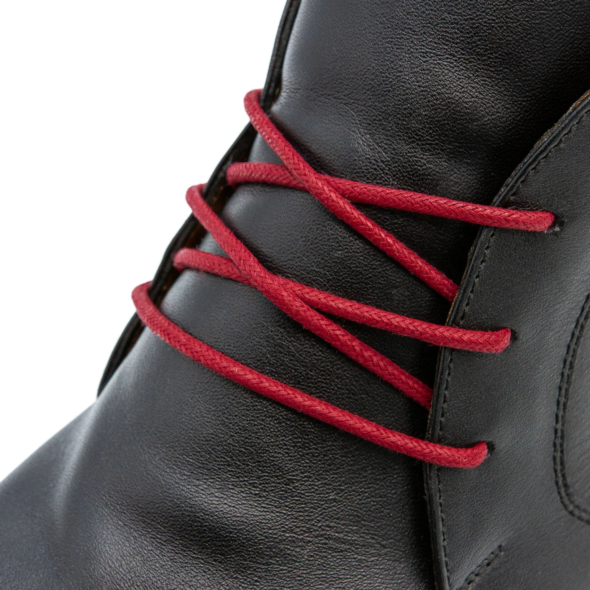 Burgundy Waxed Dress Shoelaces