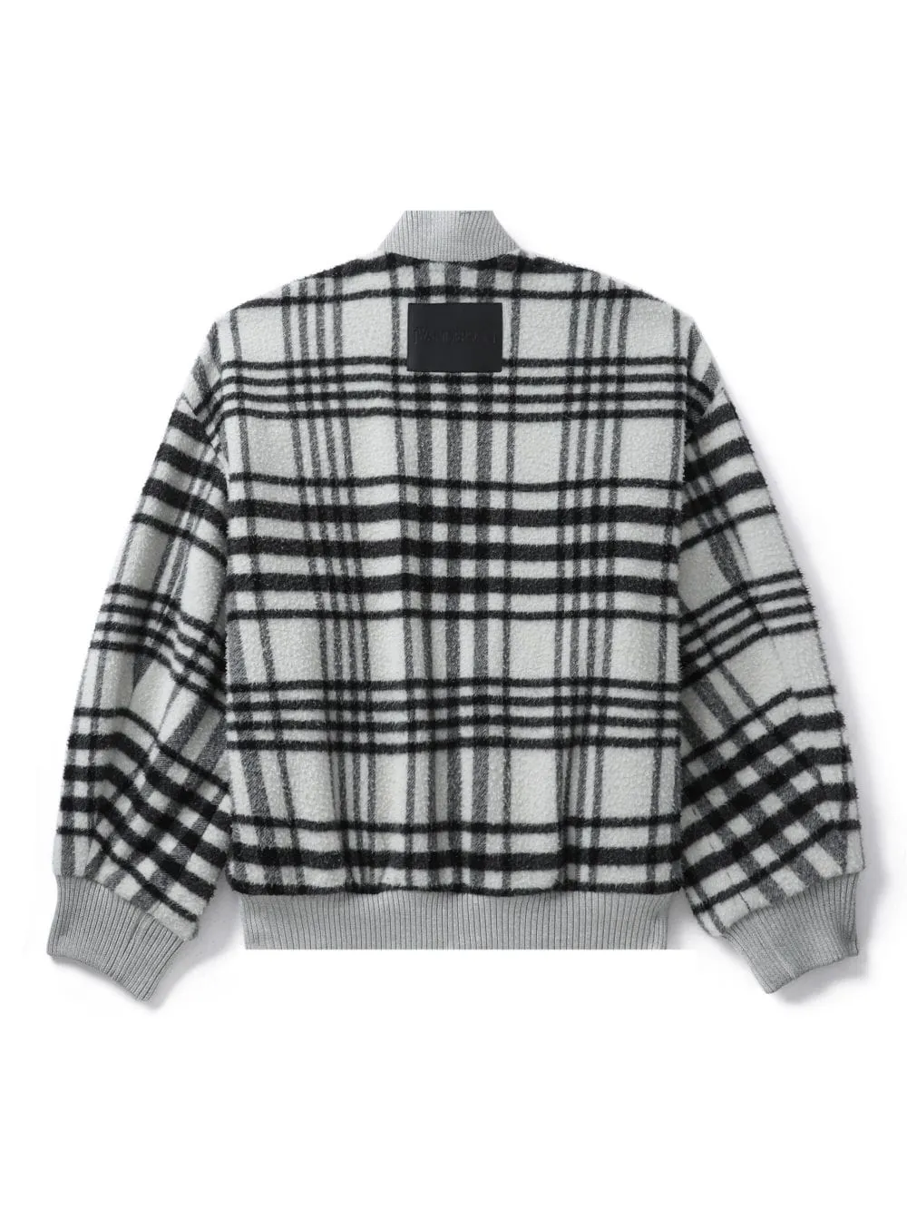 Checked Zipped Bomber Jacket