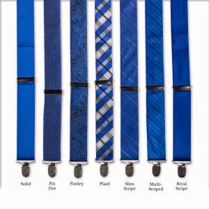 Classic Adjustable Suspenders - Azurite