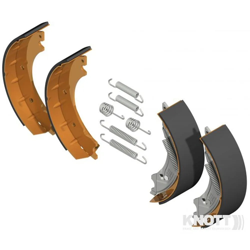 Genuine KNOTT Trailer / Caravan Brake Shoe Full Axle Set 203 x 40mm