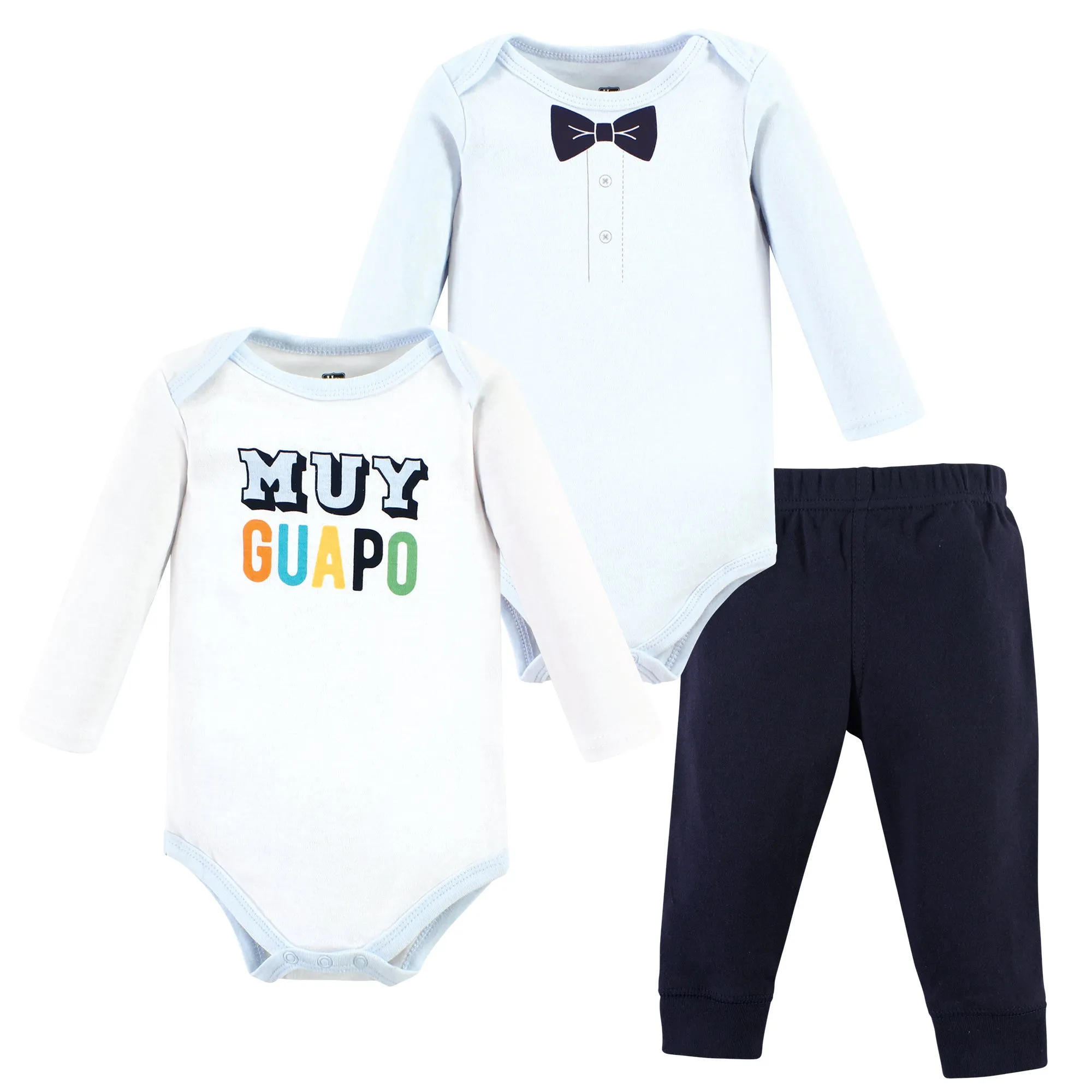 Hudson Baby Cotton Bodysuit and Pant Set, Hola Ladies Long Sleeve