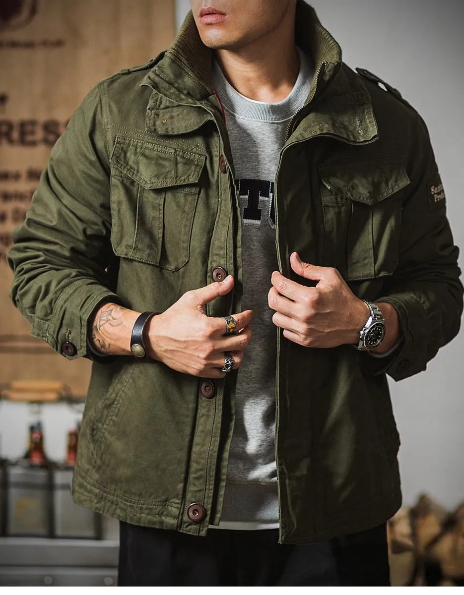 M-65 Jacket Double Collar Military Tactical Style