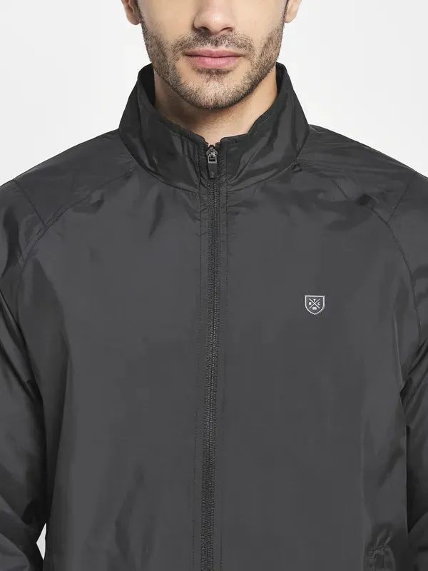 Men Black Sporty Jacket