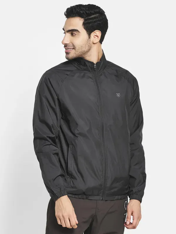 Men Black Sporty Jacket