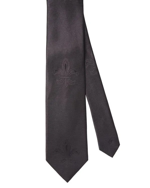 Monochrome Fleur De Lys Ties