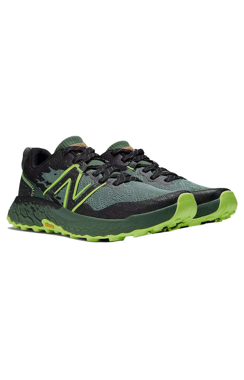 New Balance Fresh Foam X Hierro v7 Trail Running Shoes - Black and Green