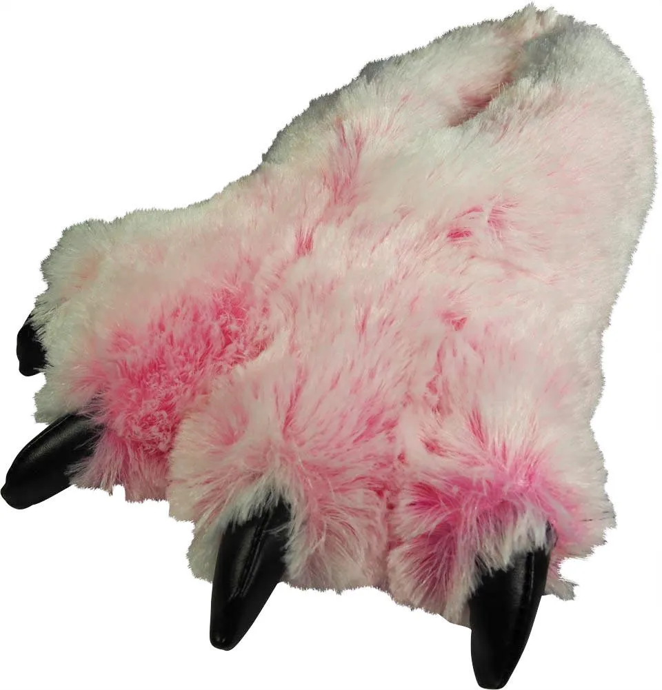 Norty Grizzly Bear Stuffed Animal Claw Slippers - Plush Paw Slippers - Furry Animal Slippers - Toddlers, Kids & Adults - Fun Costume Play & Everyday Wear