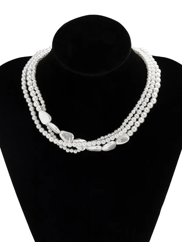 Original Vintage Multi-Layered Pearl Necklace