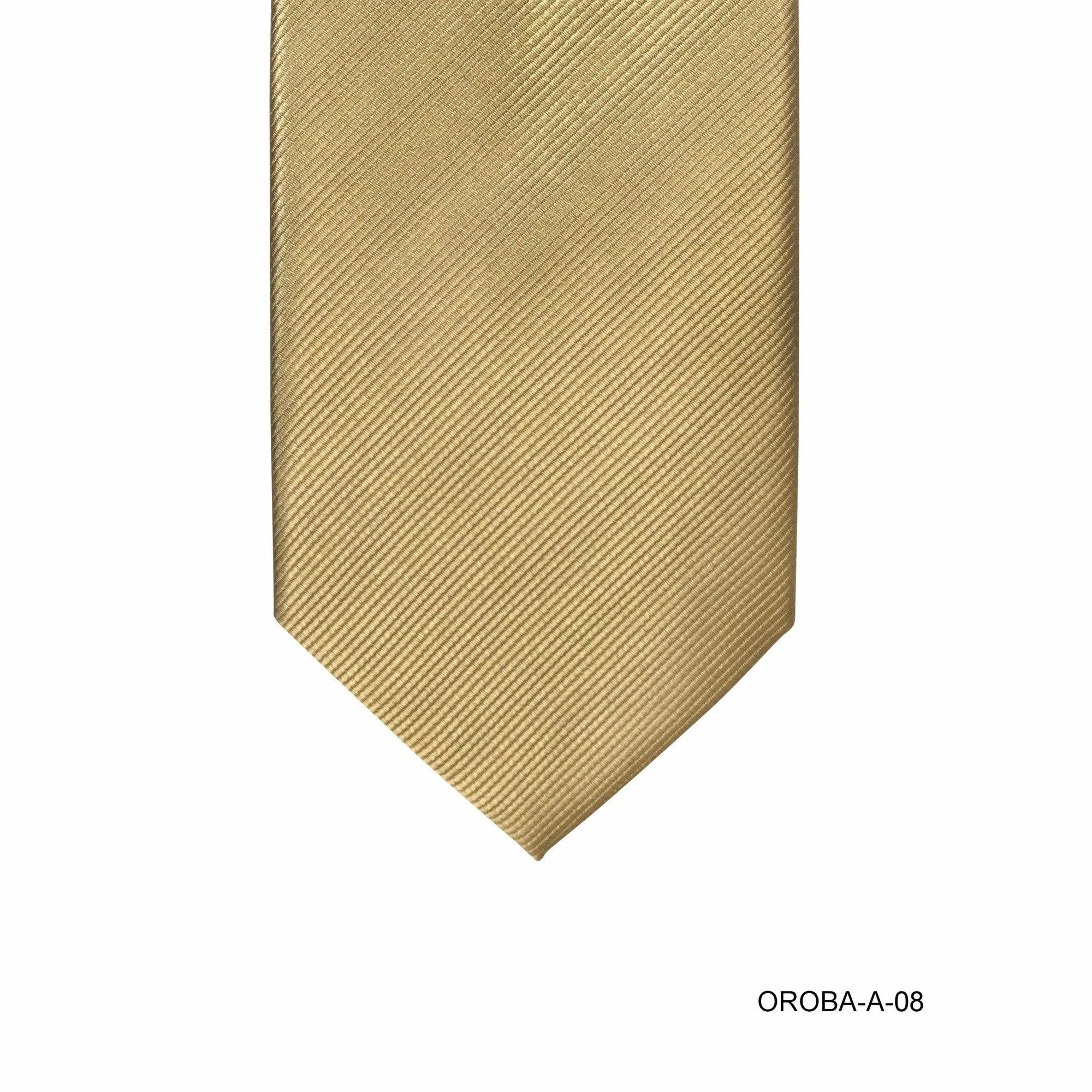 Orobianco L'unique 8cm Gold Twill Tie