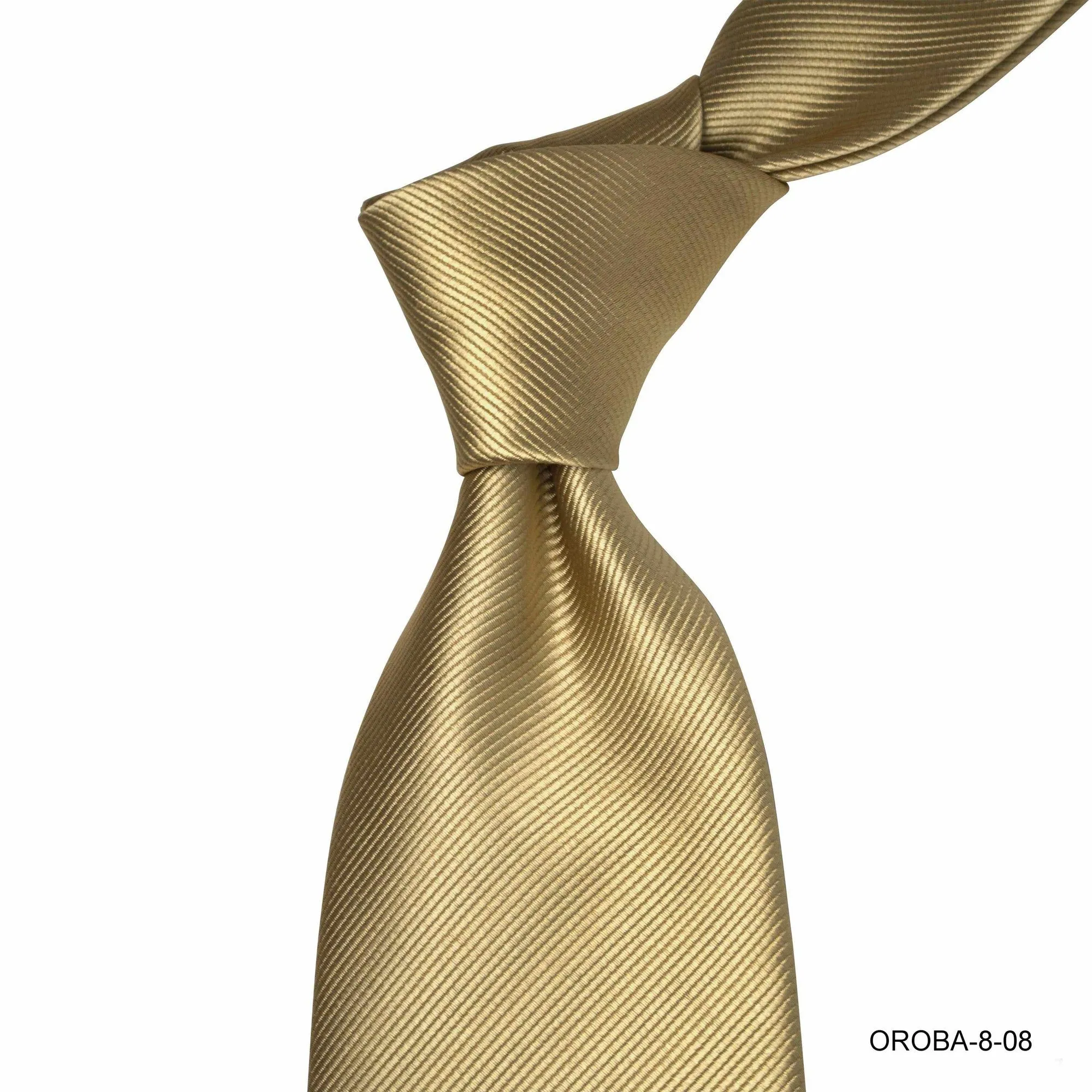 Orobianco L'unique 8cm Gold Twill Tie