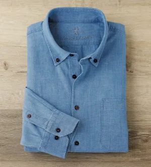 Patrick James Chambray Long Sleeve Shirt