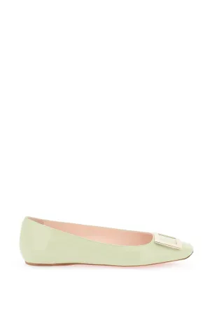 Roger vivier patent leather 'trompette' ballerina flats