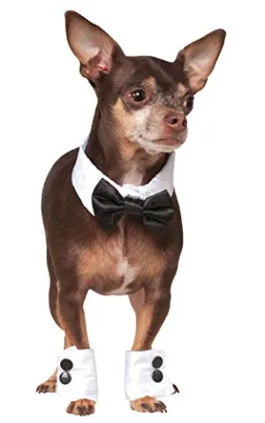 Rubie's Bowtie and Cuff Set Pet Accessories, Small/Medium