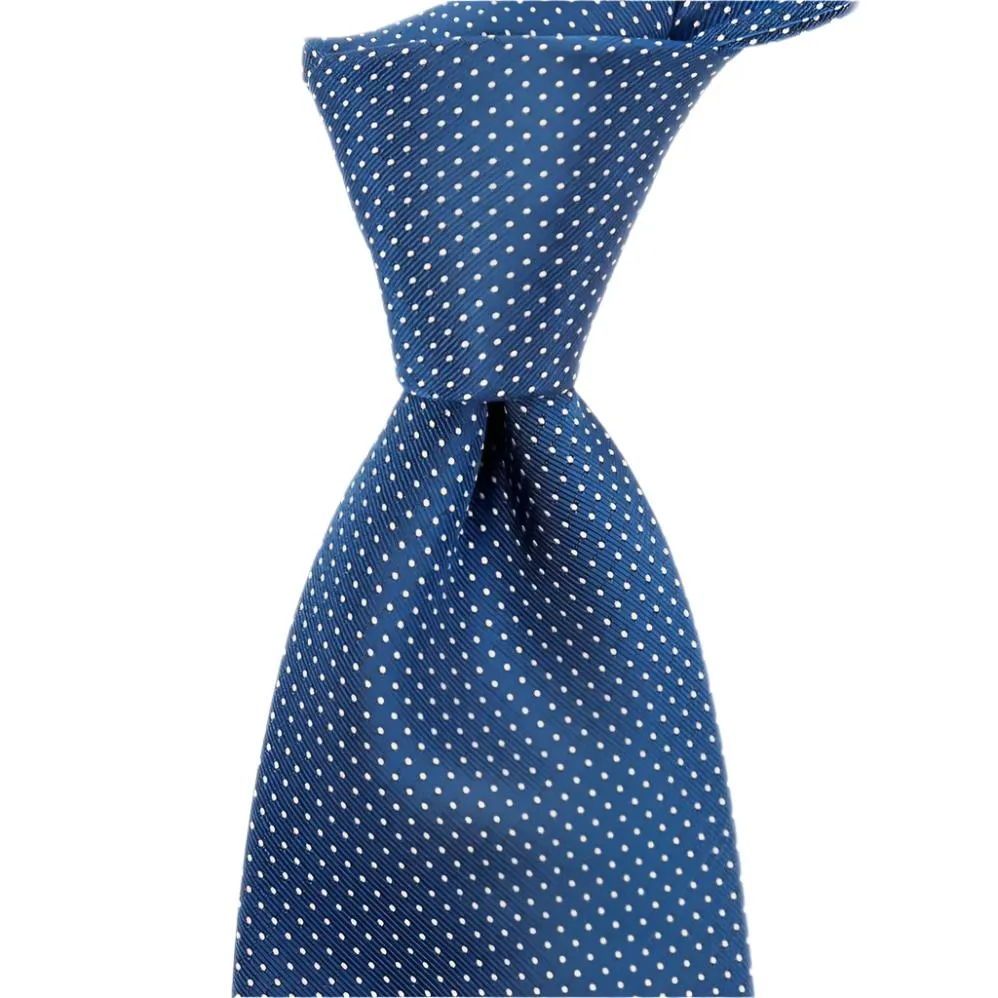 Sovereign Grade Blue Silk Micro Dot Tie