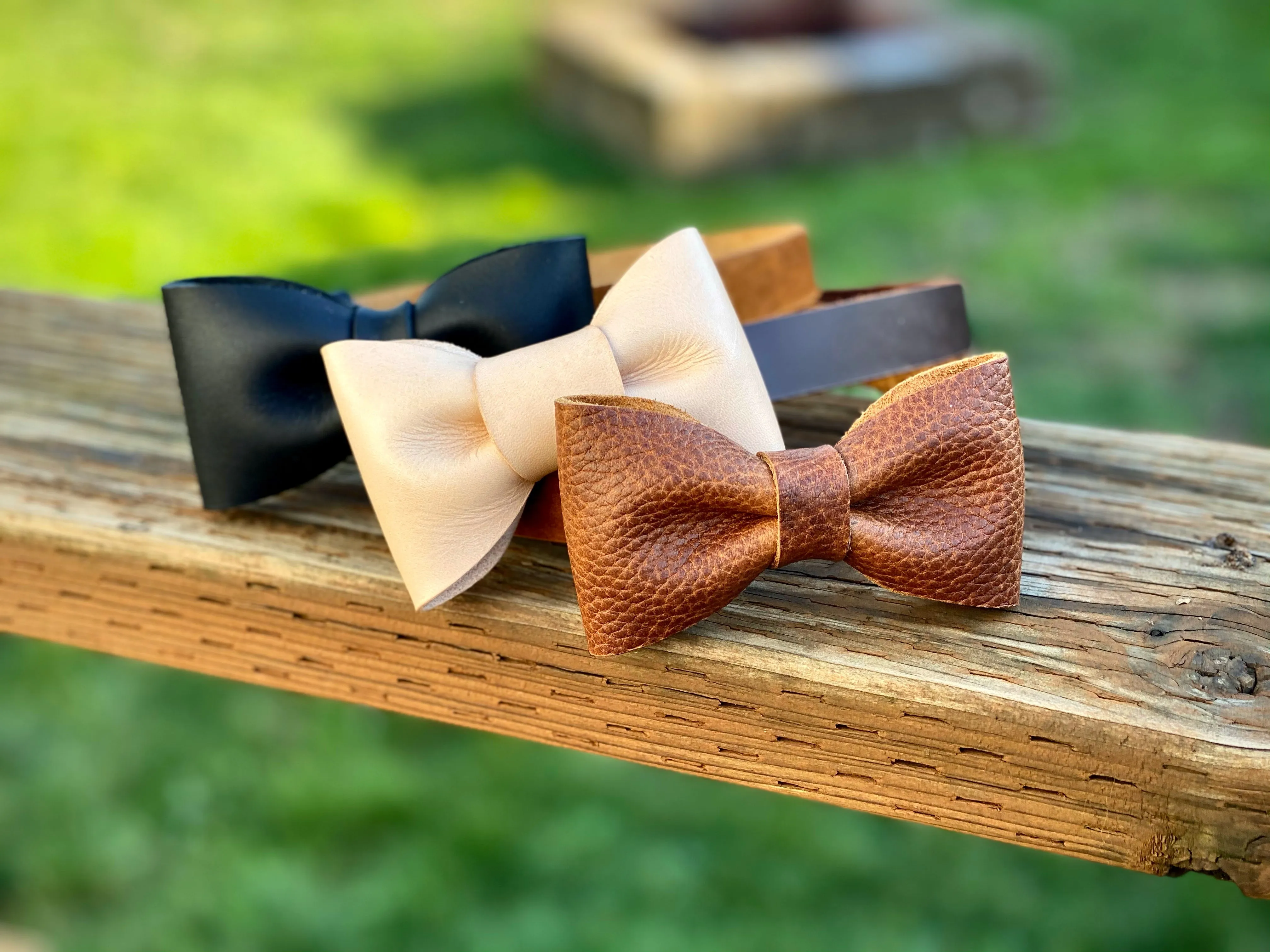 The Doctor | Leather Bow Tie