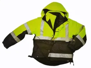 Two Tone Six-in-One Four Season Reversible Safety Jacket