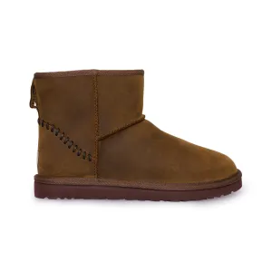 UGG Classic Mini Deco Leather Chestnut Boots - Men's