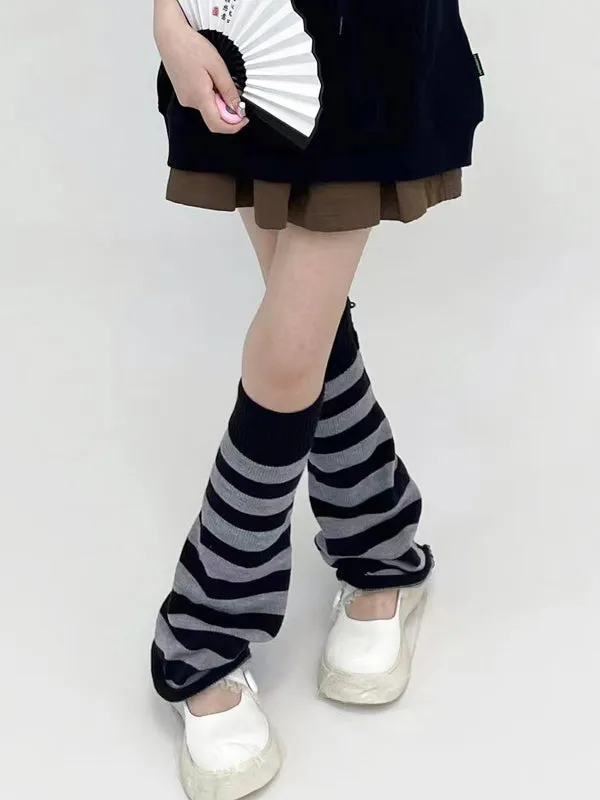 Urban Flared Striped Leg Warmers Accessories