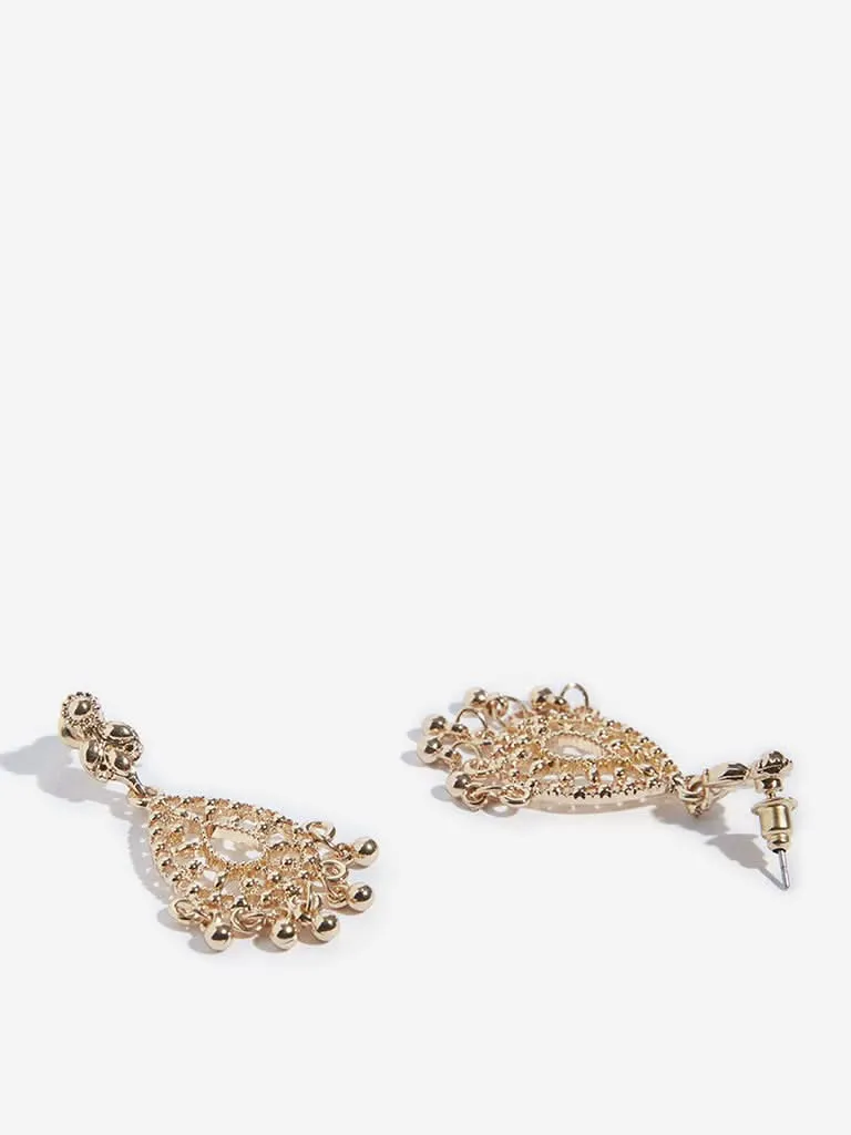 Westside Accessories Gold Teardrop Earrings