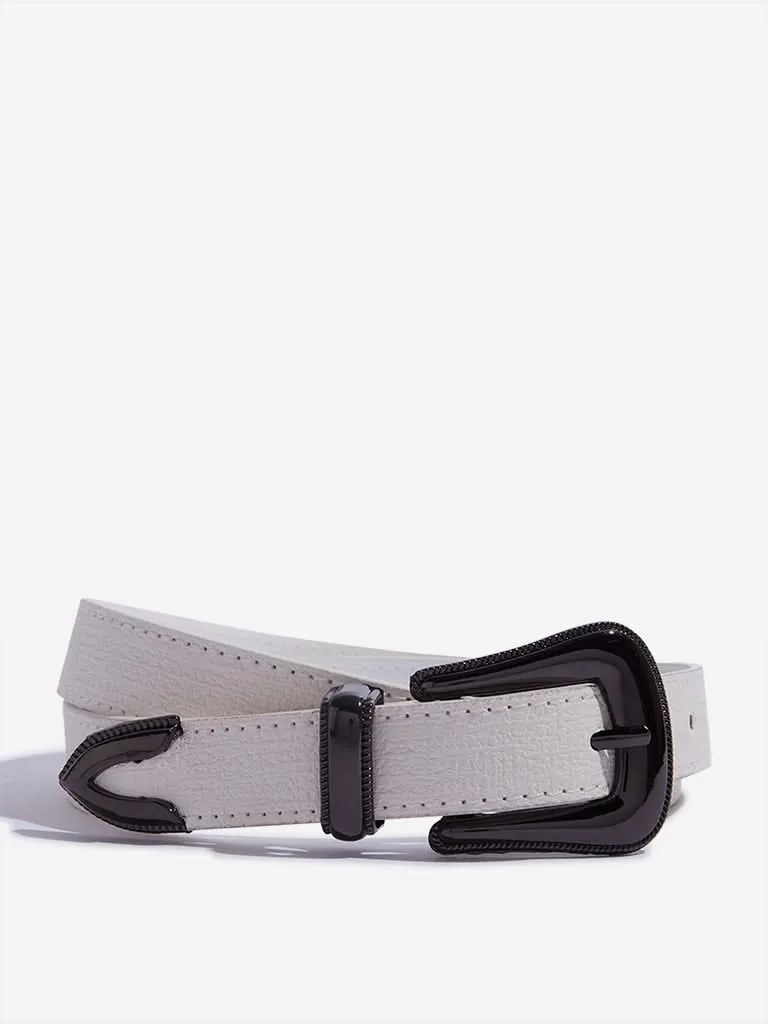 Westside Accessories White And Black Belt